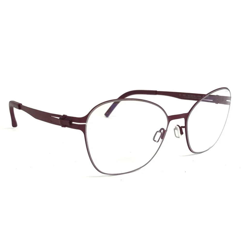 Ovvo Optics Eyeglasses Frames 3891 c5700 Burgundy Butterfly Wire Rim 52-18-135